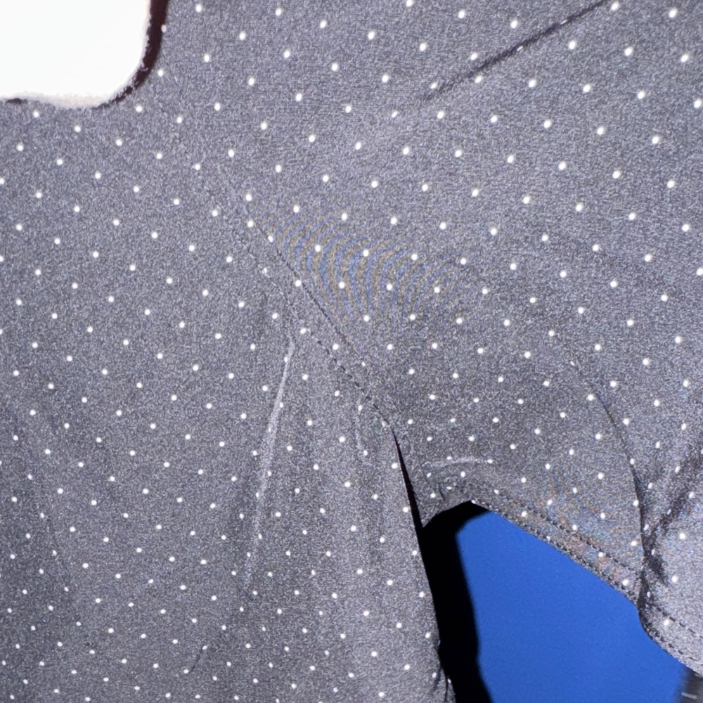 Denim & Flower- NWT  Black Polka Dot Button Down Shirt Size Large - Picture 11 of 15